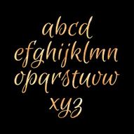 Golden glittering textured Alphabet N2
