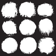 Grunge shapes set