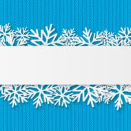 Christmas background with paper snowflakes N2