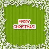 Christmas background with paper snowflakes N3