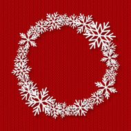 Christmas background with paper snowflakes N4
