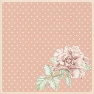 Dotted rose background with ros N2