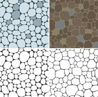 Stones seamless patterns