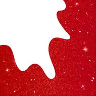 Abstract Red Glitter Banner with Place for Text
