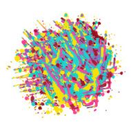 Colorful watercolor splash