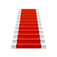 Red carpet staircase