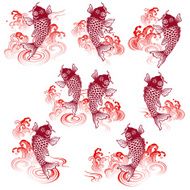 Japanese style carp N15