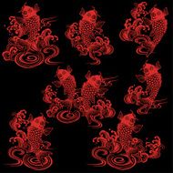 Japanese style carp N17