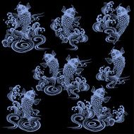 Japanese style carp N19