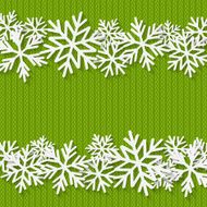 Christmas background with paper snowflakes N8