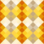 Yellow orange gray harmony simple squares seamless pattern