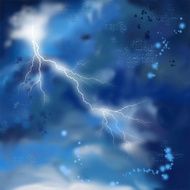 Night Storm Sky Painting Background