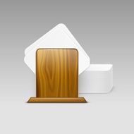 White Square Blank Beer Coasters Vector Isolated Illustration N2