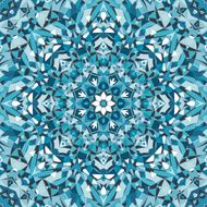 blue circular kaleidoscope pattern N2