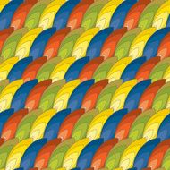 seamless pattern of colored feathers N8