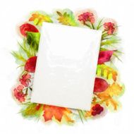Autumn Watercolor Painting Background N2