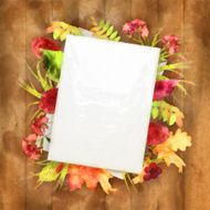 Autumn Watercolor Painting Background N3