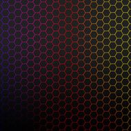 Black pattern with hexagons N2