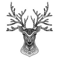 Decorative Deer Portrait N2