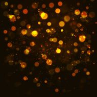 Vector gold bokeh abstraction background