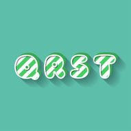 Q R S T - Christmas Candy Alphabet