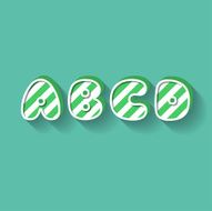 B C D A - Christmas Candy Alphabet