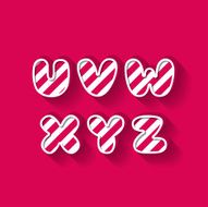 U V W X Y Z - Christmas Candy Alphabet N2