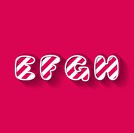 E F G H - Christmas Candy Alphabet N2