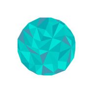 Round polygonal geometrical figure N2