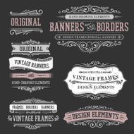 vintage frames and design elements N46