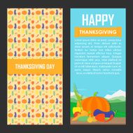 Vector set of Thanksgiving Day backgrounds N2