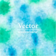 Vector green and blue watercolor background N2