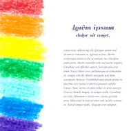 Pencil background with place for text Rainbow pencil texture N2