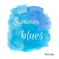 Bright blue spot Abstract stylish watercolor background N2