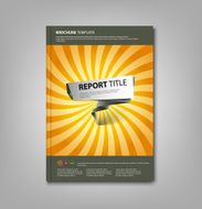 Brochures book or flyer with abstract pointer template
