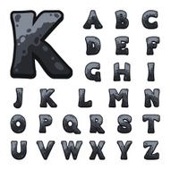 Stone game alphabet for user interfaces N22