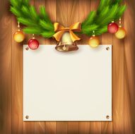 Vintage Christmas card N34