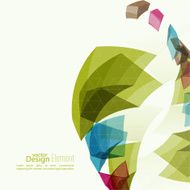 Angular geometric color shape