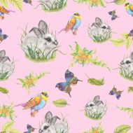 Watercolor cute pattern N2