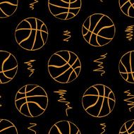 Seamless contours of basketballs N2