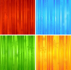 Four Christmas striped backgrounds