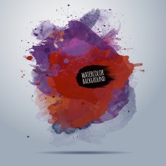 Vector watercolor paint background N3