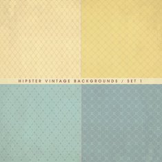Hipster vintage retro backgrounds set