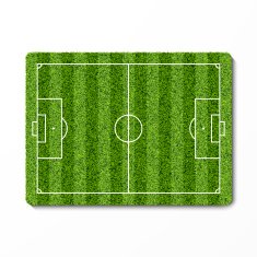 Green grass soccer field