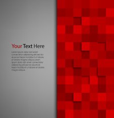 Abstract background with red square