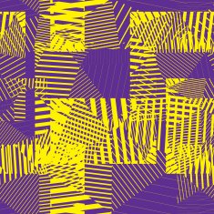 Colorful abstract lines seamless pattern Bright vector