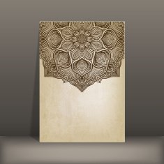 grunge paper card with circular pattern N2