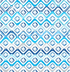 Colorful blue geometric seamless pattern
