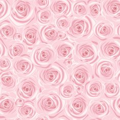Seamless background with pink roses Vector illustration