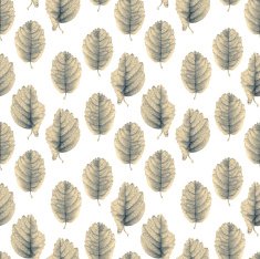 Seamless pattern with beautiful spring leaves N3